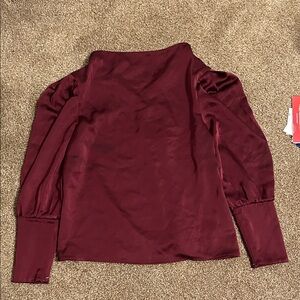 Glam Burgundy Women's Blouse